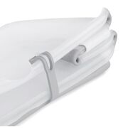 Cadita de baie cu pliere ultra-compacta, Jane, Oasis, Cu doua manere, 68 x 42 x 26 cm, Conform cu standardul european de siguranta EN 17072:2018, Tropical BYN84204210922668