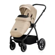 Carucior 2 in 1, Lionelo, Meril, Cu landou si scaun cu dimensiune XL, Reversibil, Cu sistem de ventilatie 3D, Cu accesorii, Pana la 22 kg, De la nastere, Conform cu EN1888-1 EN1888-2, EN1466, Bej BYNLO-MERIL_2IN1_BEIGE_SAND