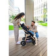 Carucior 3 in 1, Lionelo, Amber, Landou intarit, Scoica auto testata ADAC, Reversibil, Cu accesorii, Geanta parinti, Pana la 22 kg, Bej BYNLO-AMBER_3IN1_BEIGE_SAND