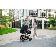 Carucior 3 in 1, Lionelo, Amber, Landou intarit, Scoica auto testata ADAC, Reversibil, Cu accesorii, Geanta parinti, Pana la 22 kg, Bej BYNLO-AMBER_3IN1_BEIGE_SAND