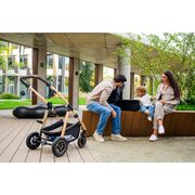 Carucior 3 in 1, Lionelo, Amber, Landou intarit, Scoica auto testata ADAC, Reversibil, Cu accesorii, Geanta parinti, Pana la 22 kg, Bej BYNLO-AMBER_3IN1_BEIGE_SAND