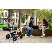 Carucior 3 in 1, Lionelo, Amber, Landou intarit, Scoica auto testata ADAC, Reversibil, Cu accesorii, Geanta parinti, Pana la 22 kg, Bej BYNLO-AMBER_3IN1_BEIGE_SAND