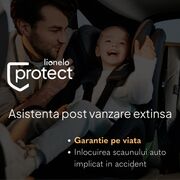 Carucior 3 in 1, Lionelo, Amber, Landou intarit, Scoica auto testata ADAC, Reversibil, Cu accesorii, Geanta parinti, Pana la 22 kg, Bej BYNLO-AMBER_3IN1_BEIGE_SAND