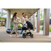 Carucior 3 in 1, Lionelo, Amber, Landou intarit, Scoica auto testata ADAC, Reversibil, Cu accesorii, Geanta parinti, Pana la 22 kg, Bej BYNLO-AMBER_3IN1_BEIGE_SAND