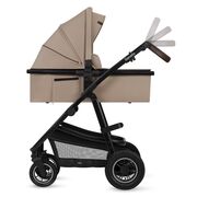 Carucior 3 in 1, Lionelo, Amber, Landou intarit, Scoica auto testata ADAC, Reversibil, Cu accesorii, Geanta parinti, Pana la 22 kg, Bej BYNLO-AMBER_3IN1_BEIGE_SAND