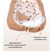 Co-sleeper anti-reflux Teddy Brown SeviBebe BBKSEV_280-14