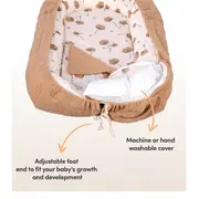 Co-sleeper anti-reflux Teddy Brown SeviBebe BBKSEV_280-14