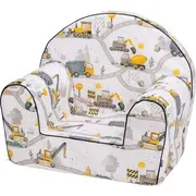 Fotoliu din burete, Bubaba, Builders, Pentru copii, 9 luni-5 ani, Multicolor BYN87936