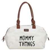 Geanta mamici, FreeON, Mommy things, Spatioasa si practica, Cu multiple buzunare, Include si 2 genti mai mici, Beige BYN86656
