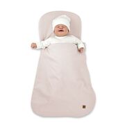 Sac de dormit multifunctional, MimiNu, Pentru patut, landou sau cosulet, Din bumbac interlock, Materiale certificate Oeko Tex Standard 100, Soft Powder Pink BYN6426972030625