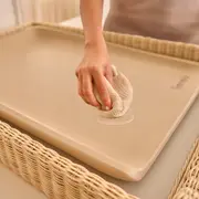 Saltea de infasat, Lionelo, Megs, Moale, Utilizabil si fara husa, Impermeabila, Design ergonomic, 70x49 cm, Fara BPA, Conform cu standardul de securitate EN71-3, 0 luni+, Bej BYNLO-MEGS_BEIGE_SAND