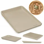 Saltea de infasat, Lionelo, Megs, Moale, Utilizabil si fara husa, Impermeabila, Design ergonomic, 70x49 cm, Fara BPA, Conform cu standardul de securitate EN71-3, 0 luni+, Bej BYNLO-MEGS_BEIGE_SAND