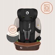Scaun auto i-Size, Lionelo, Billy , 76 - 150 cm, 1/2/3, Isofix + top tether, Tetiera reglabila in 10 pozitii, Insertie ergonomica, Tapiterie lavabila, Testat la impact, Baza lata, Conform cu R129, Bej BYNLO-BILLY_I-SIZE_BEIGE_LATTE