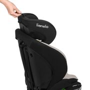 Scaun auto i-Size, Lionelo, Billy , 76 - 150 cm, 1/2/3, Isofix + top tether, Tetiera reglabila in 10 pozitii, Insertie ergonomica, Tapiterie lavabila, Testat la impact, Baza lata, Conform cu R129, Bej BYNLO-BILLY_I-SIZE_BEIGE_LATTE