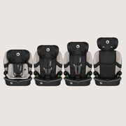 Scaun auto i-Size, Lionelo, Billy , 76 - 150 cm, 1/2/3, Isofix + top tether, Tetiera reglabila in 10 pozitii, Insertie ergonomica, Tapiterie lavabila, Testat la impact, Baza lata, Conform cu R129, Bej BYNLO-BILLY_I-SIZE_BEIGE_LATTE