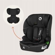 Scaun auto i-Size, Lionelo, Billy , 76 - 150 cm, 1/2/3, Isofix + top tether, Tetiera reglabila in 10 pozitii, Insertie ergonomica, Tapiterie lavabila, Testat la impact, Baza lata, Conform cu R129, Negru BYNLO-BILLY_I-SIZE_BLACK_CARBON