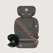 Scaun auto i-Size, Lionelo, Billy , 76 - 150 cm, 1/2/3, Isofix + top tether, Tetiera reglabila in 10 pozitii, Insertie ergonomica, Tapiterie lavabila, Testat la impact, Baza lata, Conform cu R129, Negru BYNLO-BILLY_I-SIZE_BLACK_CARBON