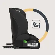 Scaun auto i-Size, Lionelo, Billy , 76 - 150 cm, 1/2/3, Isofix + top tether, Tetiera reglabila in 10 pozitii, Insertie ergonomica, Tapiterie lavabila, Testat la impact, Baza lata, Conform cu R129, Negru BYNLO-BILLY_I-SIZE_BLACK_CARBON