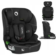 Scaun auto i-Size, Lionelo, Billy , 76 - 150 cm, 1/2/3, Isofix + top tether, Tetiera reglabila in 10 pozitii, Insertie ergonomica, Tapiterie lavabila, Testat la impact, Baza lata, Conform cu R129, Negru BYNLO-BILLY_I-SIZE_BLACK_CARBON