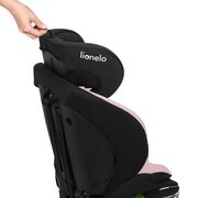 Scaun auto i-Size, Lionelo, Billy , 76 - 150 cm, 1/2/3, Isofix + top tether, Tetiera reglabila in 10 pozitii, Insertie ergonomica, Tapiterie lavabila, Testat la impact, Baza lata, Conform cu R129, Roz BYNLO-BILLY_I-SIZE_PINK_BABY