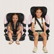 Scaun auto i-Size, Lionelo, Billy , 76 - 150 cm, 1/2/3, Isofix + top tether, Tetiera reglabila in 10 pozitii, Insertie ergonomica, Tapiterie lavabila, Testat la impact, Baza lata, Conform cu R129, Roz BYNLO-BILLY_I-SIZE_PINK_BABY
