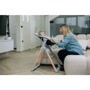 Scaun de masa 2 in 1, FreeON, Flexi Grow, Transformabil, Pliabil, Contine 2 accesorii, 0 luni +, Gri BYN85192