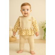 Set bluzita si pantaloni moeboon cu model floral bbl60