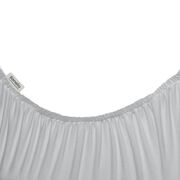 Set cearceafuri cu elastic, Lionelo, 70x28 cm, Pentru landouri si patutul co-sleeper Malin, Pentru saltele de max. 10 cm inaltime, Din bambus, Usor de spalat, 30 grade, Fara calcare, Ecologic, Alb/Gri BYNLO-BAMBOO_SHEET_OFF_WHITE_GREY_70x28