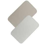 Set cearceafuri cu elastic, Lionelo, 80x42 cm, Pentru co-sleepere, Pentru saltele de max. 10 cm inaltime, Din bambus, Usor de spalat, 30 grade, Fara calcare, Ecologic, Alb/Bej BYNLO-BAMBOO_SHEET_OFF_WHITE_BEIGE_80x42