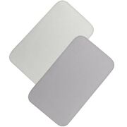 Set cearceafuri cu elastic, Lionelo, 80x42 cm, Pentru co-sleepere, Pentru saltele de max. 10 cm inaltime, Din bambus, Usor de spalat, 30 grade, Fara calcare, Ecologic, Alb/Gri BYNLO-BAMBOO_SHEET_OFF_WHITE_GREY_80x42