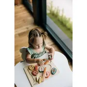 Set fructe feliate, Free2Play, Cu inchidere velcro, Din lemn, 20 piese, Multicolor BYN85130