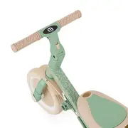Tricicleta, Petite&Mars, Turbo, Editie limitata, 5 in 1, Multifunctionala, Vehicul de impins, Bicicleta cu/fara pedale, Cu maner de ghidaj, Detasabil, Roti din cauciuc, Pana la 25 kg, 1.5-5 ani, Green Twist BYN613480