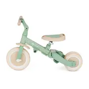 Tricicleta, Petite&Mars, Turbo, Editie limitata, 5 in 1, Multifunctionala, Vehicul de impins, Bicicleta cu/fara pedale, Cu maner de ghidaj, Detasabil, Roti din cauciuc, Pana la 25 kg, 1.5-5 ani, Green Twist BYN613480