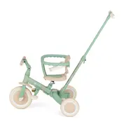Tricicleta, Petite&Mars, Turbo, Editie limitata, 5 in 1, Multifunctionala, Vehicul de impins, Bicicleta cu/fara pedale, Cu maner de ghidaj, Detasabil, Roti din cauciuc, Pana la 25 kg, 1.5-5 ani, Green Twist BYN613480
