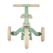 Tricicleta, Petite&Mars, Turbo, Editie limitata, 5 in 1, Multifunctionala, Vehicul de impins, Bicicleta cu/fara pedale, Cu maner de ghidaj, Detasabil, Roti din cauciuc, Pana la 25 kg, 1.5-5 ani, Green Twist BYN613480