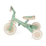 Tricicleta, Petite&Mars, Turbo, Editie limitata, 5 in 1, Multifunctionala, Vehicul de impins, Bicicleta cu/fara pedale, Cu maner de ghidaj, Detasabil, Roti din cauciuc, Pana la 25 kg, 1.5-5 ani, Green Twist BYN613480