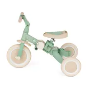 Tricicleta, Petite&Mars, Turbo, Editie limitata, 5 in 1, Multifunctionala, Vehicul de impins, Bicicleta cu/fara pedale, Cu maner de ghidaj, Detasabil, Roti din cauciuc, Pana la 25 kg, 1.5-5 ani, Green Twist BYN613480