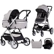 Carucior Chipolino Vista 3 in 1 cloud grey HUBST-KKVS02502CL