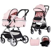 Carucior Chipolino Vista 3 in 1 pink marshmallow HUBST-KKVS02506PM