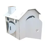 Casuta din carton pentru colorat ,   stimuleaza creativitatea copiilor   car boy safety