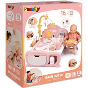 Centru de ingrijire pentru papusi Smoby Baby Nurse Cocoon Nursery 3 in 1 cu 16 accesorii HUBS7600220393
