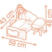Centru de ingrijire pentru papusi Smoby Baby Nurse Cocoon Nursery 3 in 1 cu 16 accesorii HUBS7600220393
