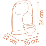 Jucarie Smoby Baby Nurse Toilets cu 2 accesorii HUBS7600220500