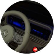 Masinuta electrica Chipolino SUV Mercedes EQG cu scaun din piele si roti EVA black HUBELJMBEQG01B