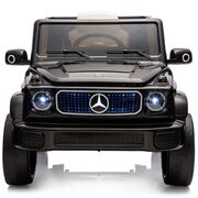 Masinuta electrica Chipolino SUV Mercedes EQG cu scaun din piele si roti EVA black HUBELJMBEQG01B