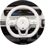 Masinuta electrica Chipolino SUV Mercedes EQG cu scaun din piele si roti EVA black HUBELJMBEQG01B