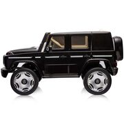 Masinuta electrica Chipolino SUV Mercedes EQG cu scaun din piele si roti EVA black HUBELJMBEQG01B