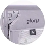 Patut pliabil Chipolino Glory cu laterala culisanta cloud HUBKOSIGL2502CL