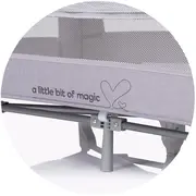 Patut pliabil Chipolino Glory cu laterala culisanta cloud HUBKOSIGL2502CL