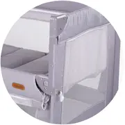 Patut pliabil Chipolino Glory cu laterala culisanta cloud HUBKOSIGL2502CL